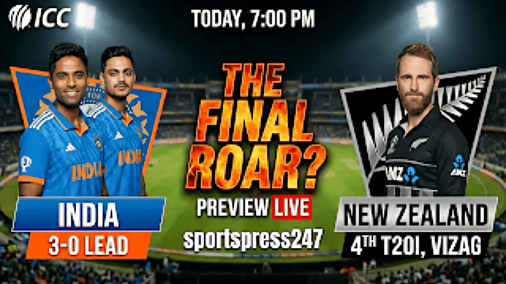 India vs New Zealand 4th T20I Preview Vizag Pitch Report & Team News IND vs NZ Live