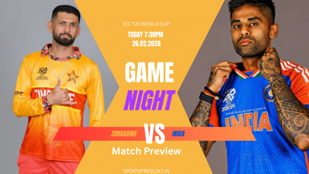 India vs Zimbabwe T20 World Cup Super 8 Match Preview at Chennai - Team Stats and NRR Scenarios