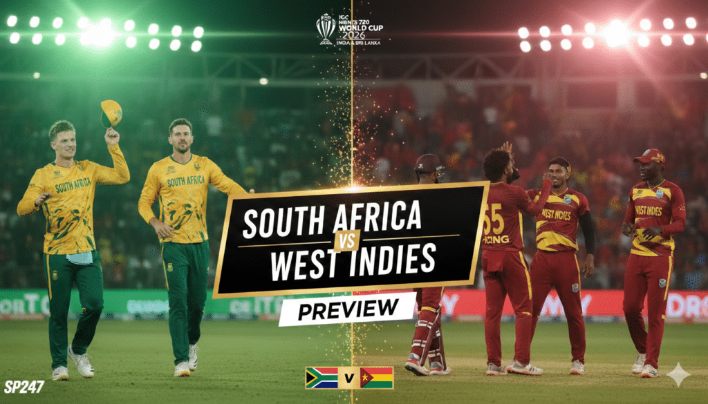 South Africa vs West Indies T20 World Cup Match Highlights