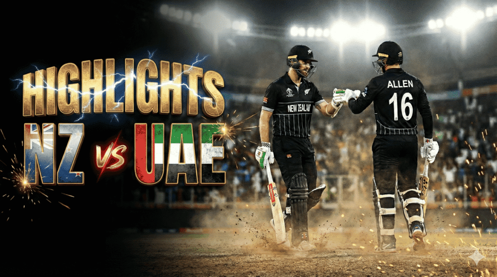 NZ vs UAE T20 World Cup: Incredible Highlights