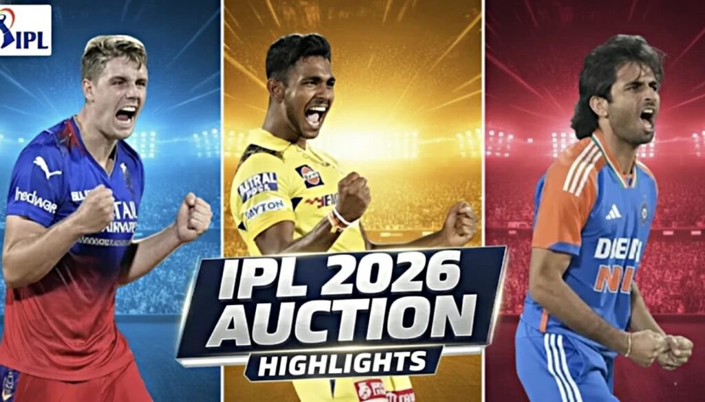 IPL 2026 Auction Sanju Samson and Cameron Green