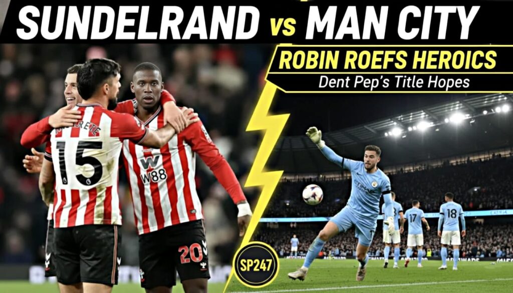 Sunderland vs Man City Premier League match highlights