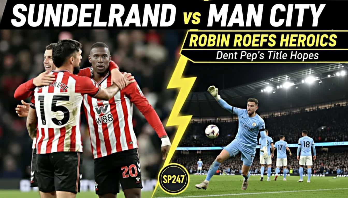 Sunderland vs Man City The Night the Title Race Flipped Arsenal Now 4 Points Clear