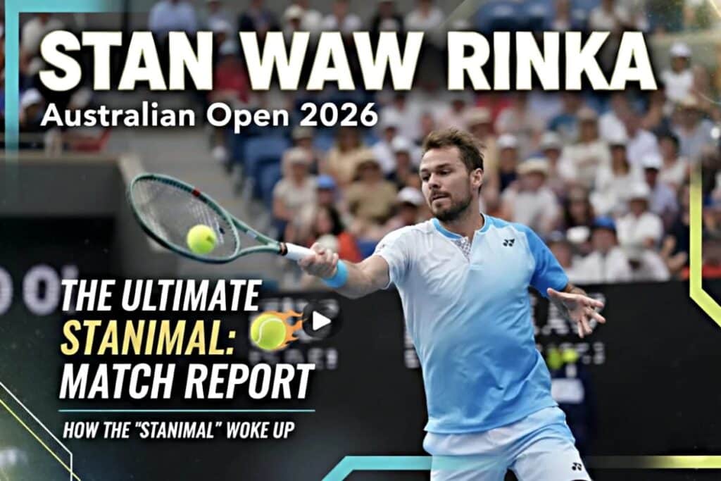 Stan Wawrinka Australian Open 2026 winning moment