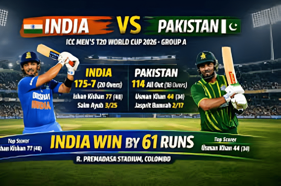 India vs Pakistan T20 World Cup 2026