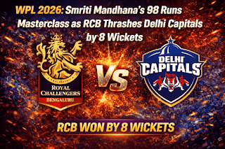 Smriti Mandhana 98 Runs Highlights: Stunning RCB Win Over DC