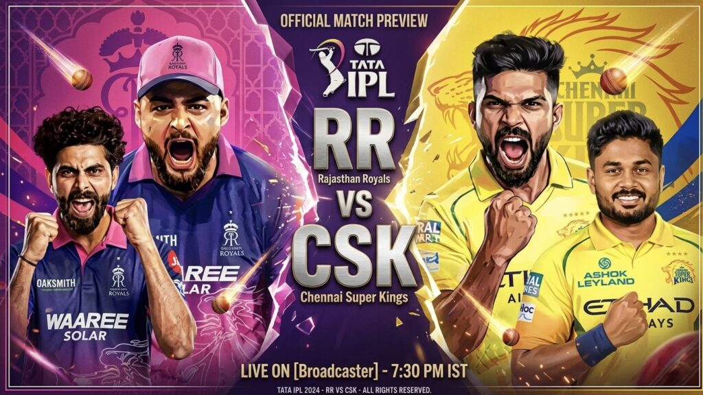 IPL 2026 RR vs CSK match toss in Guwahati
