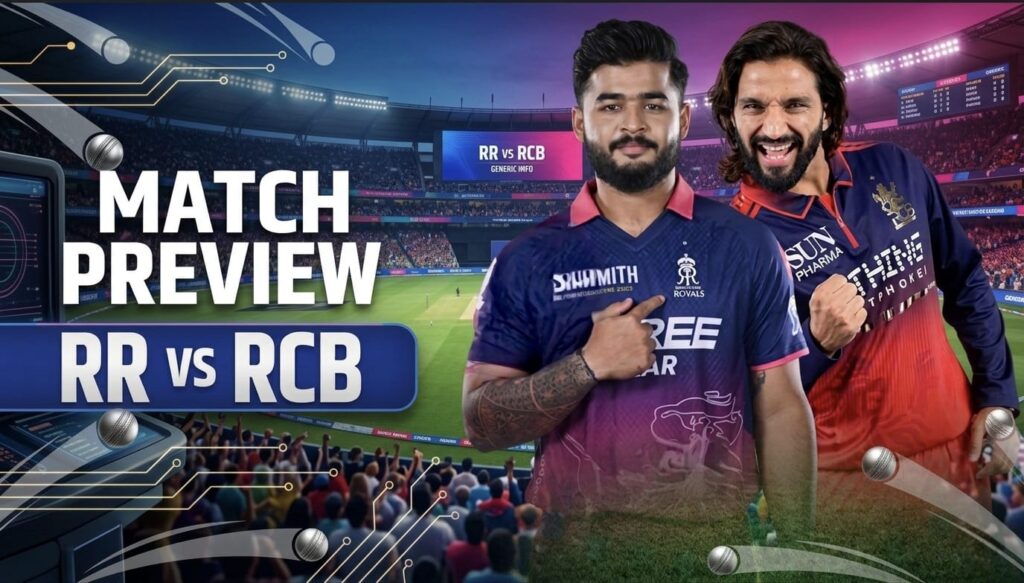 RR vs RCB 2026 match clash between Rajasthan Royals and Royal Challengers Bengaluru in Guwahati