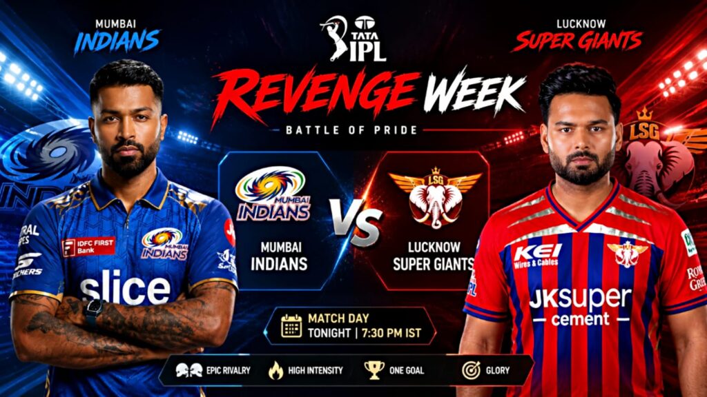 Aiden Markram and Himmat Singh batting aggressively during the LSG vs MI IPL 2026 match at Wankhede Stadium.