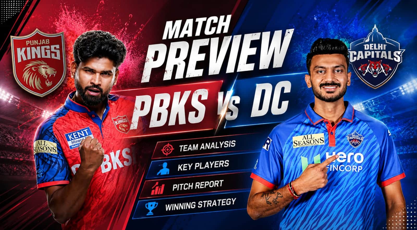 PBKS vs DC 2026: Brave Iyer & Shedge Smash Heroic 210/5