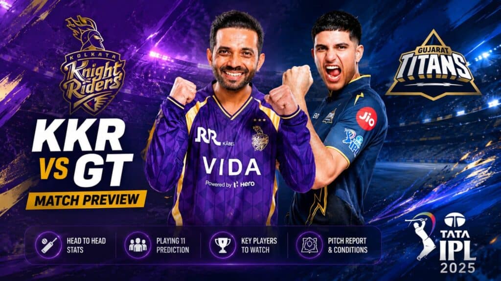 KKR batsman Angkrish Raghuvanshi executing a flawless reverse-sweep boundary against Rashid Khan during the KKR vs GT IPL 2026 clash.