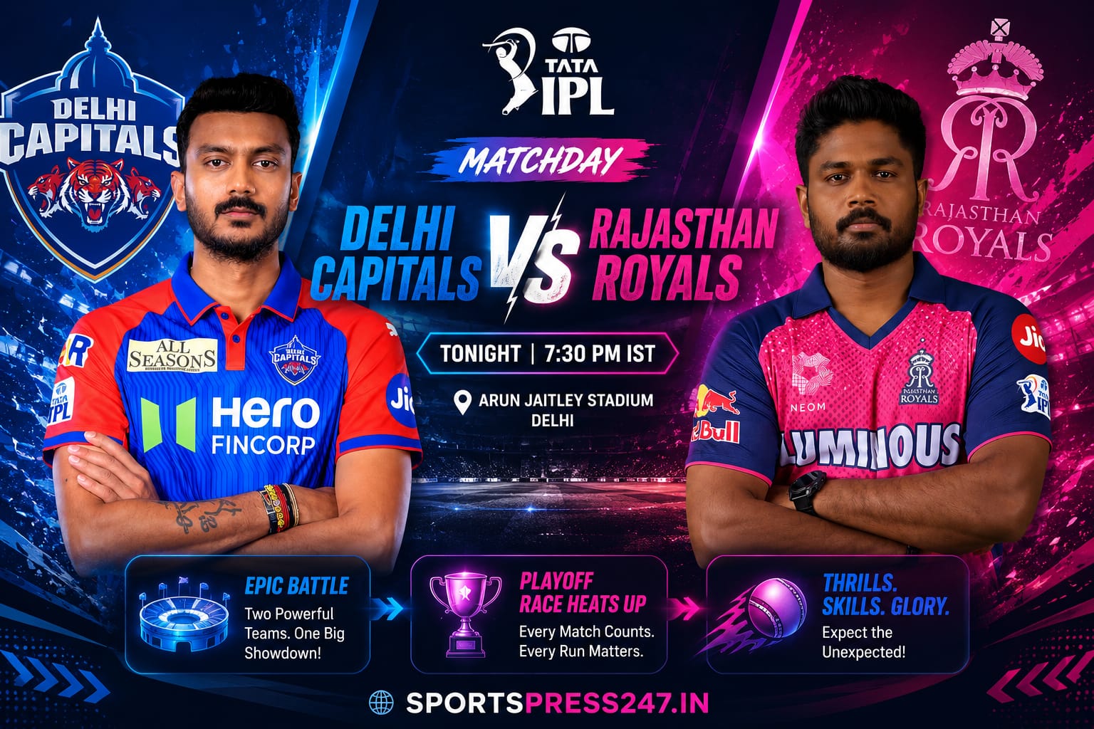 DC vs RR 2026: Brave Starc’s 4/40 Restricts Royals to 193/8